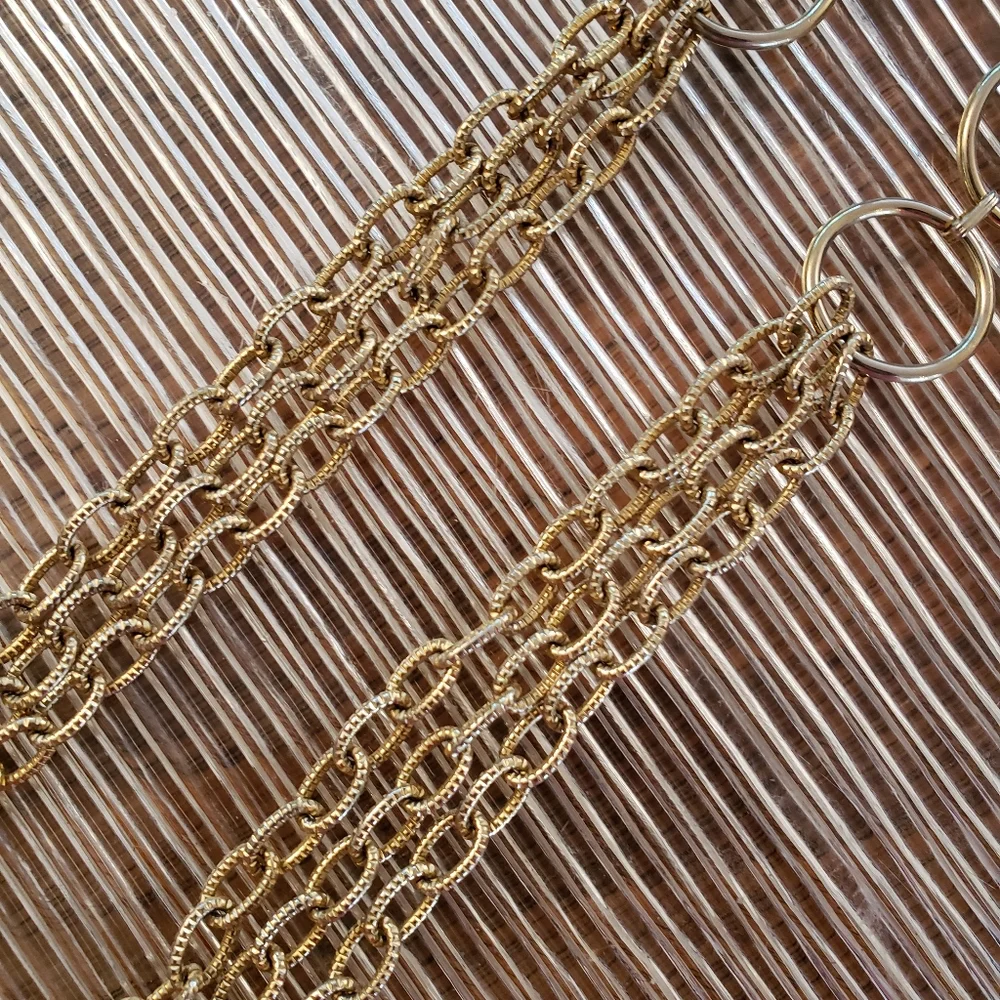 Goldtone chain belt